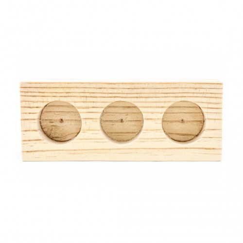 Porta velas de madera