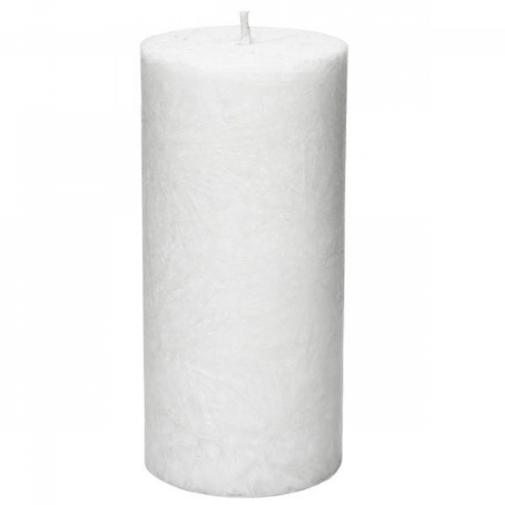 Vela pilar blanca