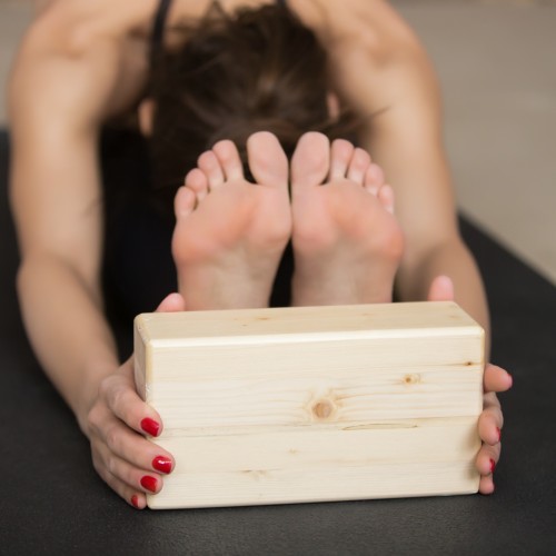 taco madera ejercicios yoga
