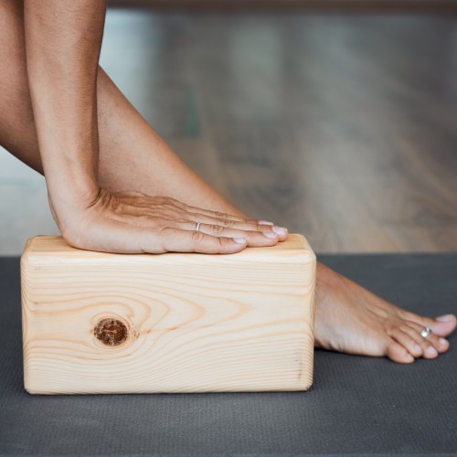 bloque madera yoga