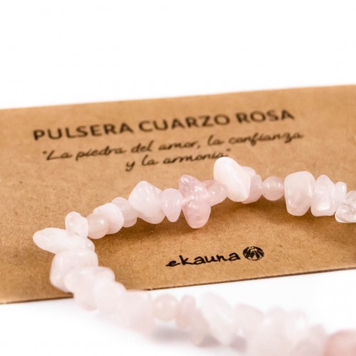 Pulsera de Cuarzo Rosa