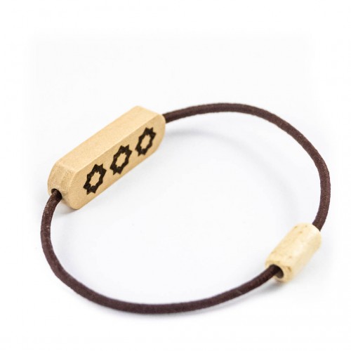 pulsera madera grabada