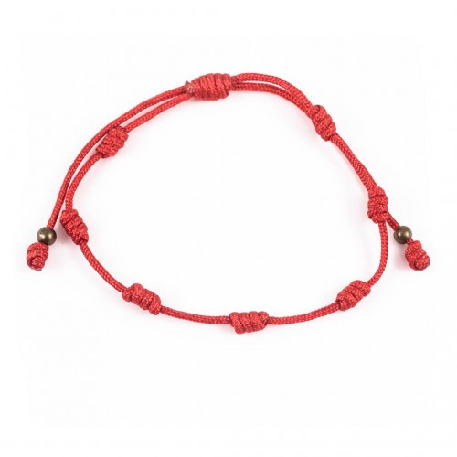 Pulsera roja de la buena suerte